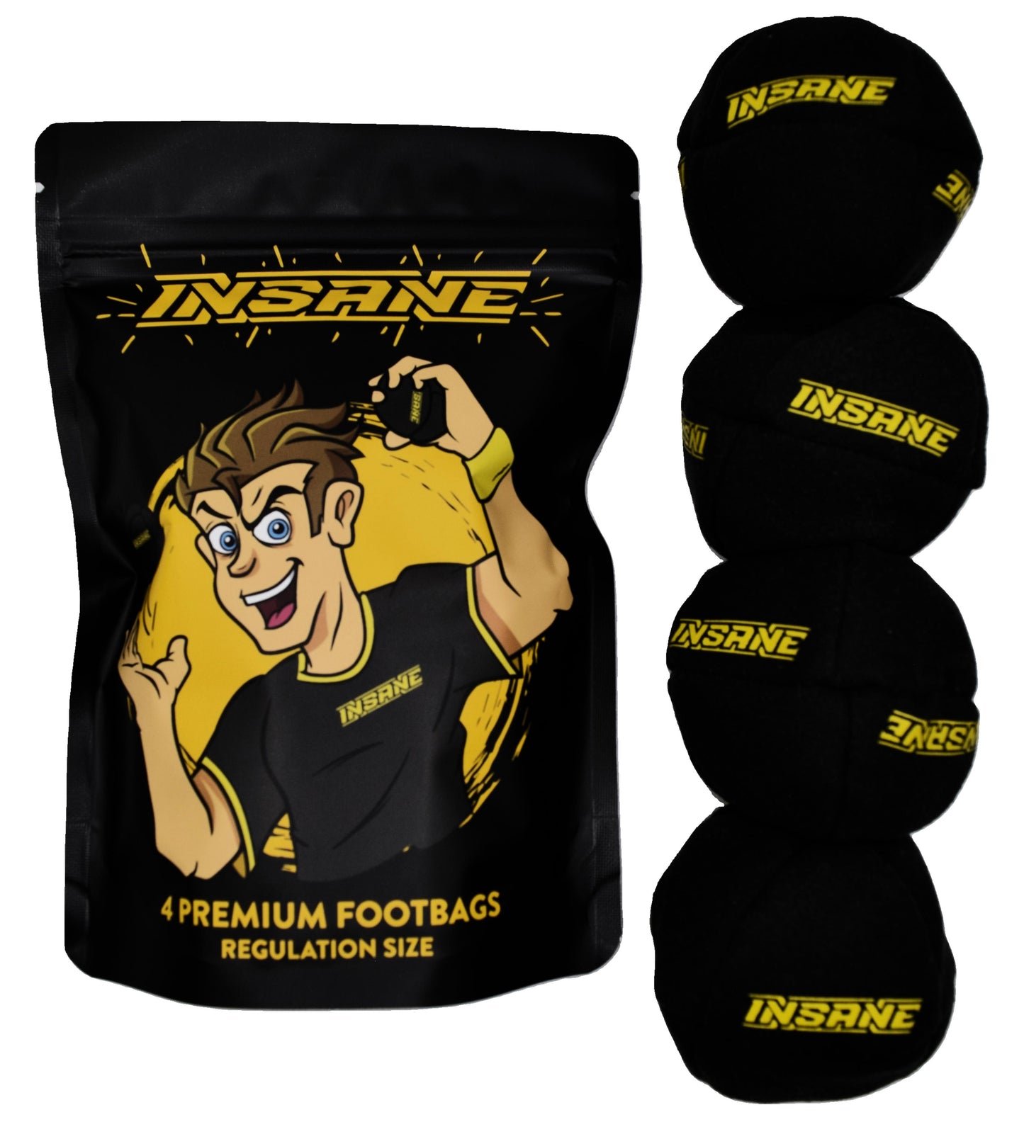 Insane Premium Footbag 4 Pack