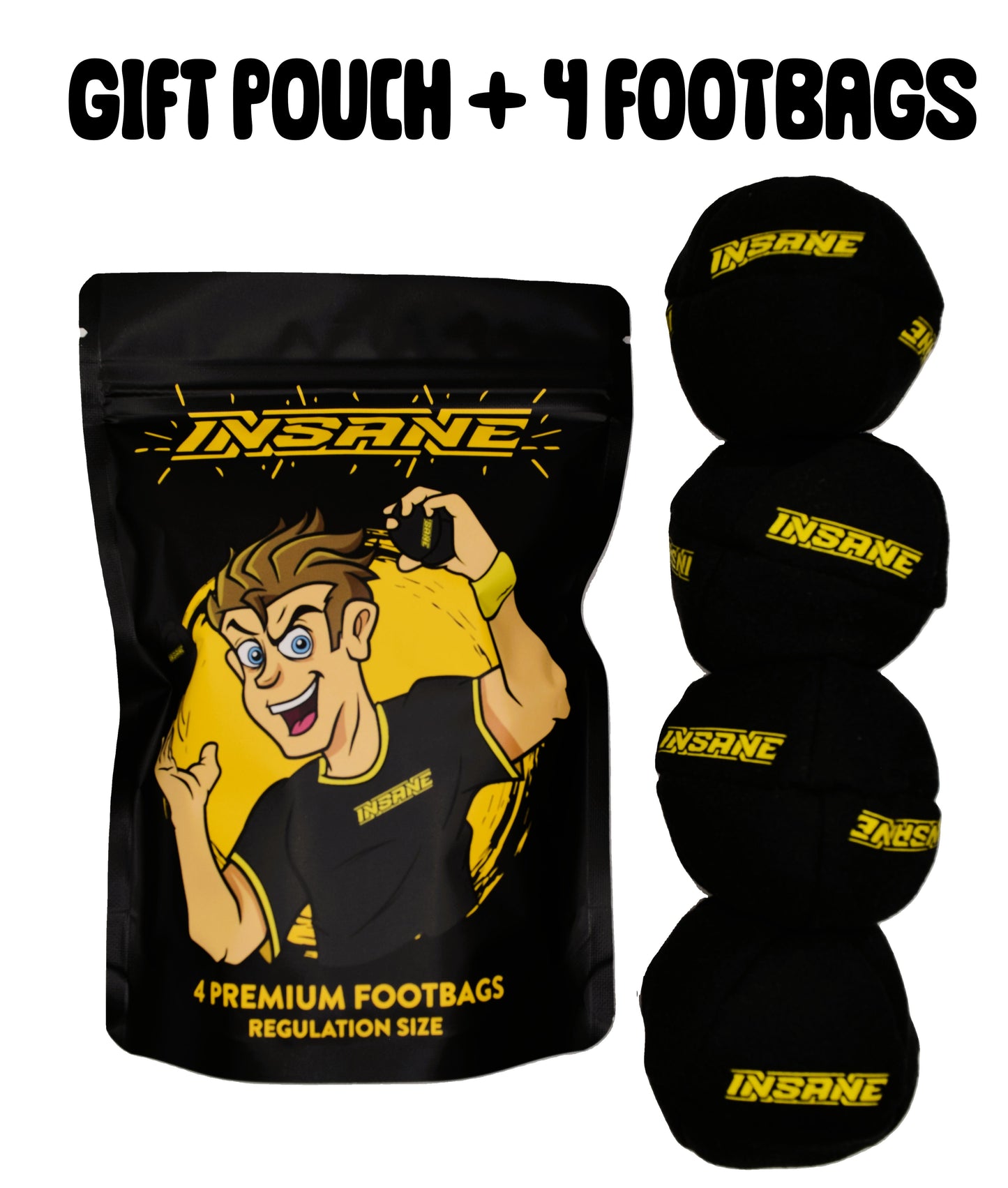 Insane Premium Footbag 4 Pack
